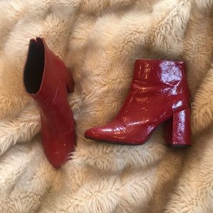 patent leather boots